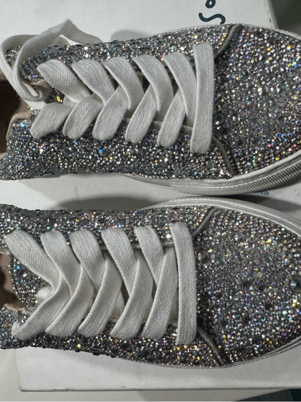 Betsey Johnson Silver Sparkle Sneakers - Picture 5 of 11